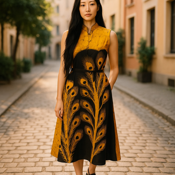 Women Kaftan Tunic Sleeveless  - with free Scrunchie - Image 7