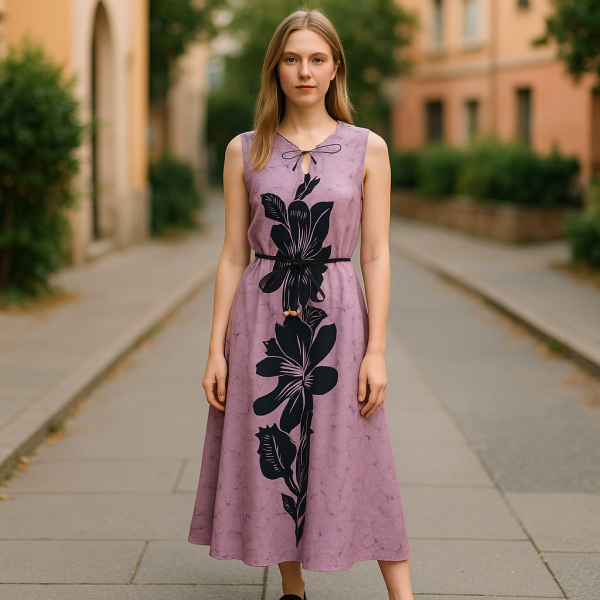 Women Kaftan Tunic Sleeveless  - with free Scrunchie - Image 13
