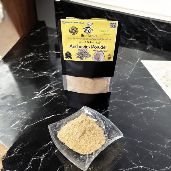 Ceylon Washed & Clean Dehydrated Hand-Ground Anchovies Powder | Fresh Natural Seasoning 50g - Image 2