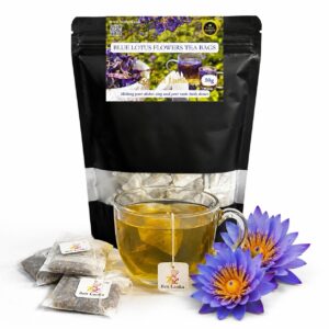 Blue Lotus Flower Teabags(Nymphaea Caerulea) Organic HighQuality 25g 12 Teabags