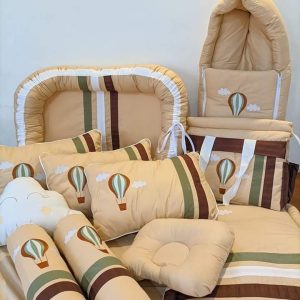 Luxury Handmade 25PCS Nursery Crib Cotton Bedding Sets Collection Size 80x140 CM