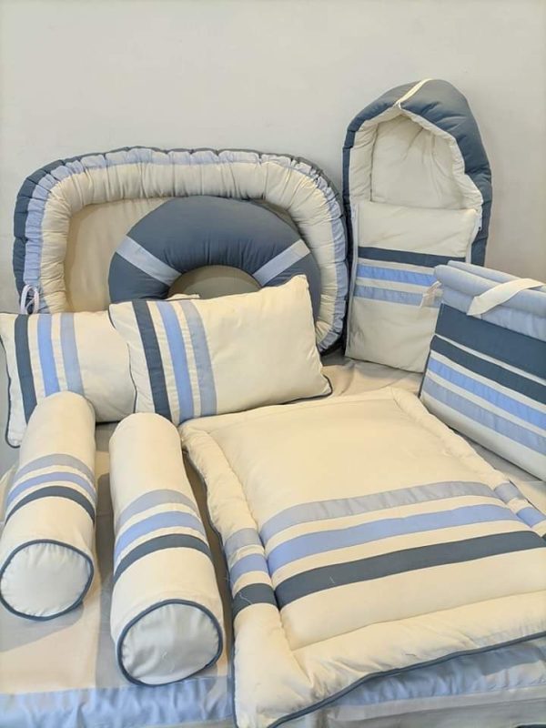 Luxury Handmade 25PCS Nursery Crib Cotton Bedding Sets Collection Size 80x140 CM - Image 2