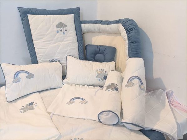 Luxury Handmade 25PCS Nursery Crib Cotton Bedding Sets Collection Size 80x140 CM - Image 8