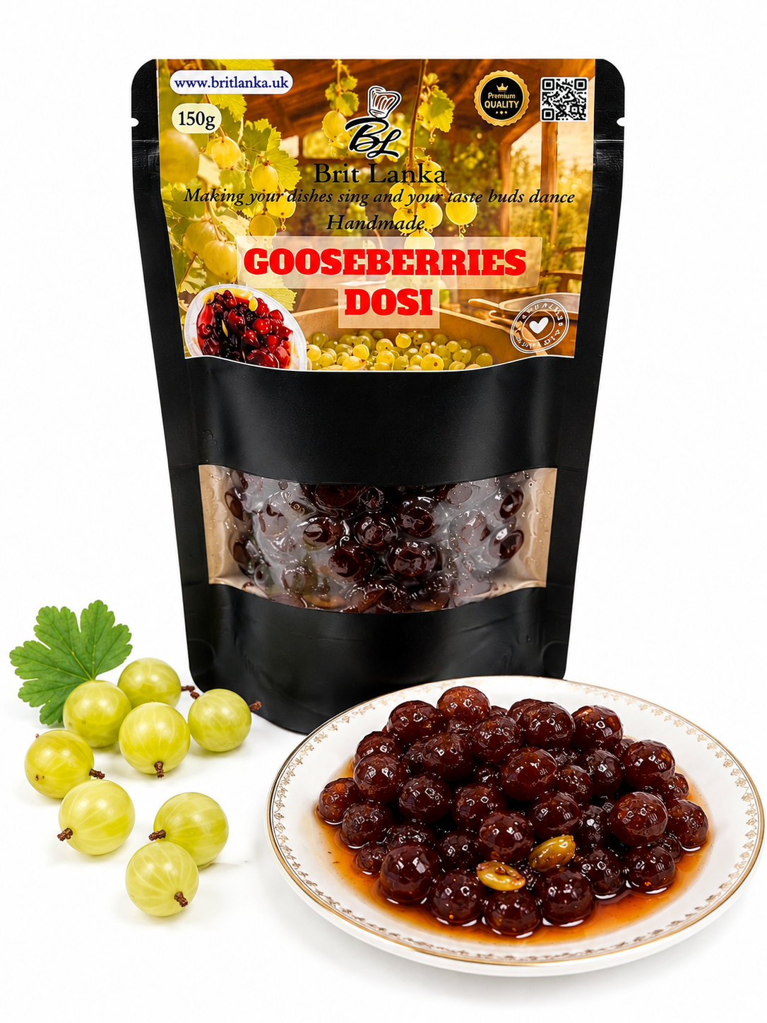 Ceylon OTAHEITE GOOSEBERRy (PHYLLANTHUS ACIDUS)amla fruit Dosi Or preserve 150g - Image 2