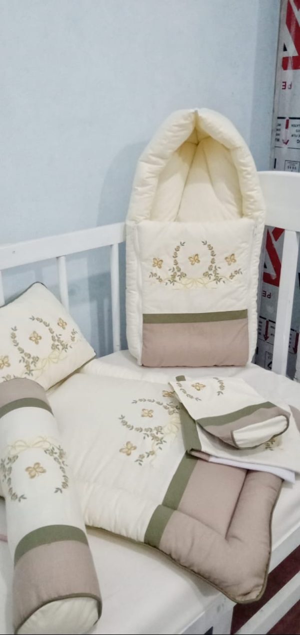 Luxury Handmade 25PCS Nursery Crib Cotton Bedding Sets Collection Size 80x140 CM - Image 5
