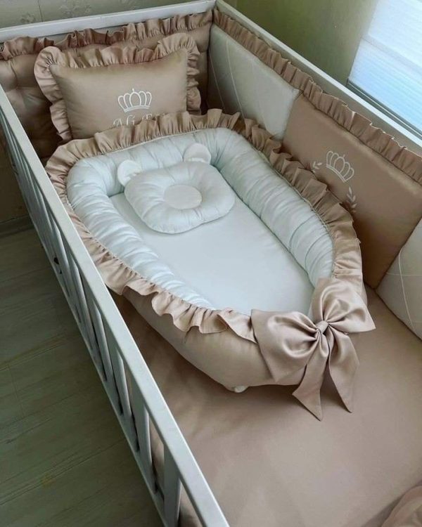 Luxury Handmade 25PCS Nursery Crib Cotton Bedding Sets Collection Size 80x140 CM - Image 6