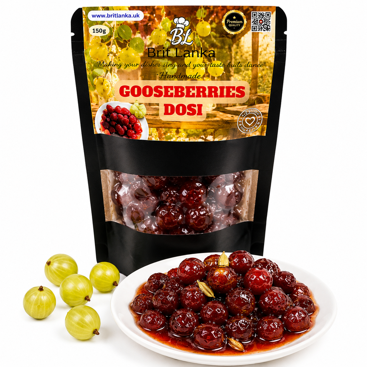 Ceylon OTAHEITE GOOSEBERRy (PHYLLANTHUS ACIDUS)amla fruit Dosi Or preserve 150g