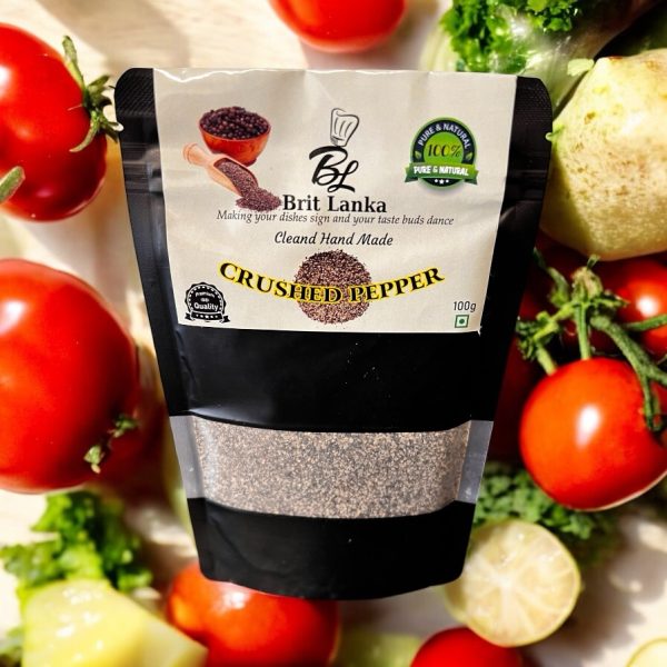 Crushed Ceylon Black Pepper Great  A Take the Taste Test wash&Clean&Dried 100g