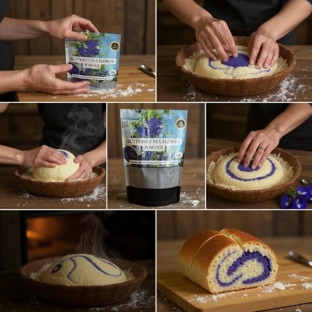 Dried Ceylon Blue Butterfly Pea flowers Powder Herbal 25g - Image 2