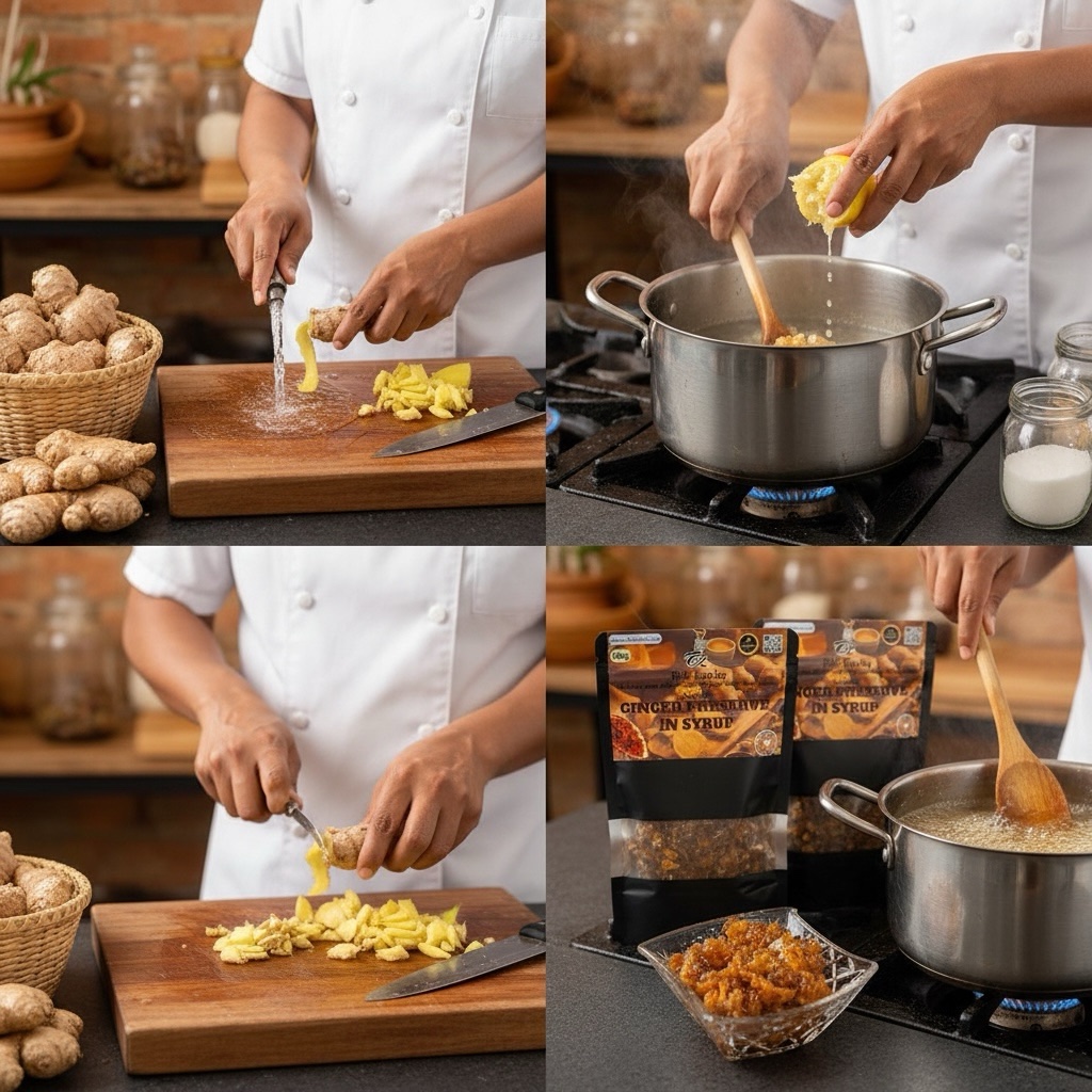 Natural Ceylon Chopped Ginger Preserve – Pure 100g - Image 10