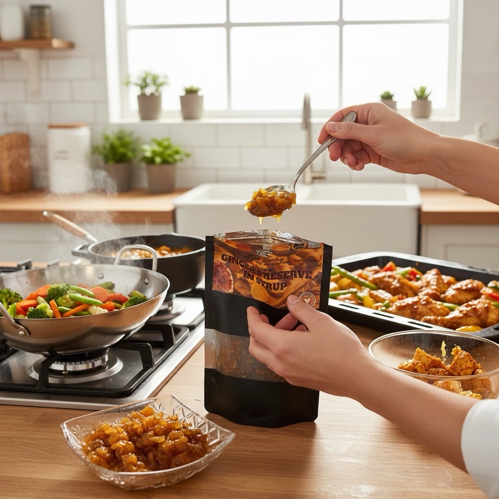 Natural Ceylon Chopped Ginger Preserve pure 100g - Image 4