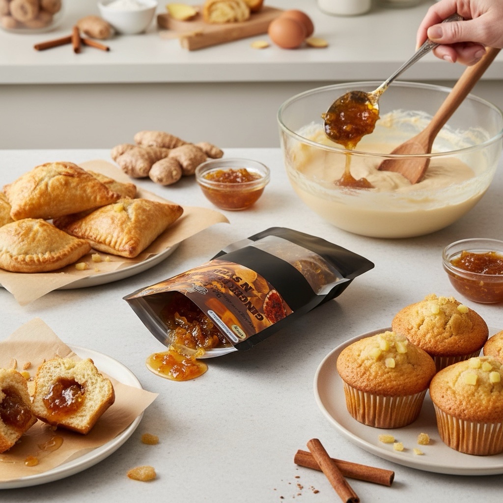 Natural Ceylon Chopped Ginger Preserve pure 100g - Image 2