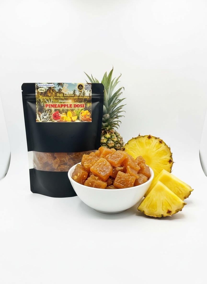 Handmade Pineapple Dosi Or Sweet Preserves Pineapple With Sugar Syrup 200g