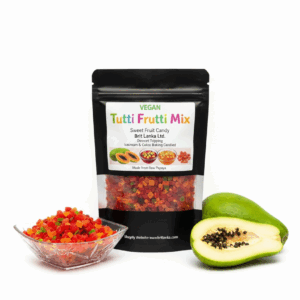 Tutti Frutti Mix – Colourful Sweetened Papaya Bits for Baking & Dessert Toppings-100g