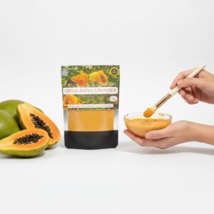 Brit Lanka Dry Papaya Fruit Powder | Natural Sri Lankan Superfood for Digestion & Skin | 25g